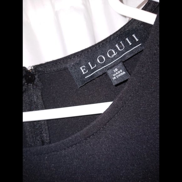 Eloquii Peplum Retro Plus SIze top 16 1X - Picture 2 of 3